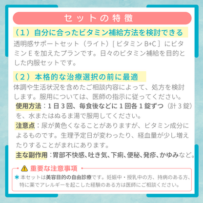 透明感サポートセット(ベーシック)